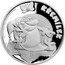 Niue 1 Dollar (Kremilek) ©ZDENĚK SMETANA. LICENCE MERCHANDISING PRAGUE. KŘEMÍLEK IH AG 999 coin reverse