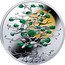 Niue 1 Dollar Tree of Luck. Malachite 2017  Proof; Warsaw Mint  coin reverse
