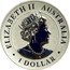 Australia 1 Dollar (Wedge-Tailed Eagle. Proof High Relief) ELIZABETH II AUSTRALIA 1 DOLLAR JC coin obverse