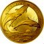 Niue 100 Dollars Ocean Five - Bottlenose Dolphins 2021 ʟEᴠ OCEAN FIVE 1 OZ AU 999.9 2021 LEV coin reverse
