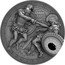 Niue 2 Dollars Achilles 2017 mw Antiqued ACHILLES DEMIGODS coin reverse