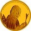 Niue 25 Dollars Aragorn 2021  Proof © & TM NEW LINE PRODUCTION INC (S21) 1/4 OZ 9999 FINE GOLD coin reverse