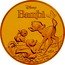 Niue 25 Dollars (Bambi 75th Anniversary) DISNEY BAMBI 1/4 OZ 9999 FINE GOLD © DISNEY coin reverse
