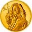 Niue 25 Dollars (Hermione Granger) 1/4 OZ 9999 FINE GOLD HARRY POTTER © & TM WBEI. (S20) coin reverse
