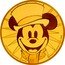 Niue 25 Dollars (Mickey's Christmas Carol) 1/4 OZ 9999 FINE GOLD © DISNEY MICKEY'S CHRISTMAS CAROL, 1983 coin reverse