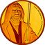 Niue 25 Dollars (Obi-Wan Kenobi) 1/4 OZ 9999 FINE GOLD © & TM LUCASFILM LTD. coin reverse