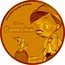 Niue 25 Dollars (Pinocchio) 1/4 OZ 9999 FINE GOLD © DISNEY DISNEY PINOCCHIO coin reverse