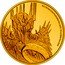 Niue 25 Dollars (Sauron) © & TM NEW LINE PRODUCTION INC (S21) 1/4 OZ 9999 FINE GOLD coin reverse