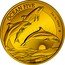 Niue 250 Dollars (Bottlenose Dolphins) OCEAN FIVE 2 OZ AU 999.9 LEV 2021 01/50 coin reverse