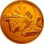 Niue 250 Dollars (Elizabeth II Millennium Falcon) 1 OZ 9999 FINE GOLD © & TM LUCASFILM LTD NZM coin reverse