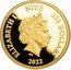 Niue 250 Dollars Elizabeth II - Roaring Lion 2022 Proof. ALL YOUR WORDS ARE TRUE on reverse ELIZABETH II NIUE 250 DOLLARS IRB 2021 coin obverse
