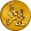 Niue 250 Dollars (Mickey & Goofy) 1 OZ 9999 FINE GOLD ©DISNEY coin reverse
