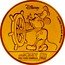 Niue 250 Dollars (Mickey Mouse. Steamboat Willie) DISNEY 1 OZ 9999 FINE GOLD © DISNEY MICKEY THE TRUE ORIGINAL 90 YEARS coin reverse