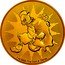 Niue 250 Dollars (Scrooge McDuck) 1 OZ 9999 FINE GOLD © DISNEY coin reverse