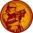 Niue 250 Dollars (Stormtrooper) 1 OZ 9999 FINE GOLD © & TM LUCASFILM coin reverse