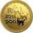Niue 250 Dollars (Year of the Dog) 狗 2018 YEAR OF THE DOG 1 OZ 9999 FINE GOLD coin reverse