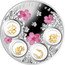 Niue 5 Dollars (Good Luck Charms. Coloured) GOOD LUCK CHARMS coin reverse