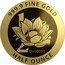 Niue 50 Dollars Lotus 2021 999.9 FINE GOLD 1/2 DV00001 HALF OUNCE coin reverse
