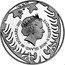 Niue 80 Dollars Czech Lion - moldavite 2021 ♛Cᴍ ELIZABEHT II NIUE ISLAND 80 DOLLARS 2021 1 KG AG 999 CM coin obverse