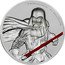 Niue Five Dollars Darth Vader ND (2017)  Proof 2 OZ 999 FINE SILVER © & TM LUCASFILM LTD. coin reverse