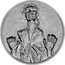 Niue Five Dollars Han Solo 2017  Proof 2 OZ 999 FINE SILVER © & TM LUCASFILM LTD. coin reverse