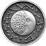 Niue Five Dollars Moon 2017  Antiqued  coin reverse
