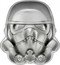 Niue Five Dollars (Stormtrooper Helmet)  coin reverse