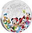 Niue One Dollar (Mickey Season's Greetings) 1/2 OZ 999 FINE SILVER © DISNEY SEASONS GREETINGS coin reverse