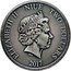 Niue Two Dollars (African Lion. Antiqued) AFRICAN LION .999 FINE SILVER ONE TROY OUNCE coin reverse
