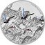 Niue Two Dollars (Arctic Tern) 1 OZ 999 FINE SILVER coin reverse