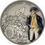 Niue Two Dollars (Battle of Yorktown) YORKTOWN 1781 1 OZ .999 FINE SILVER coin reverse
