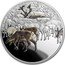 Niue Two Dollars Caribou 2017  Proof 1 OZ 999 FINE SILVER coin reverse