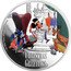 Niue Two Dollars (Christmas Greetings) 1 OZ 999 FINE SILVER © DISNEY OLD YELLER CHRISTMAS GREETINGS coin reverse