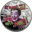 Niue Two Dollars (Elizabeth II The Joker) MY FAVOURITE KIND OF JOKE... HEE! HO! ...IS ONE THAT ENDS WITH A BANG! © & TM DC COMICS, (S20) 1 OZ 999 FINE SILVER coin reverse