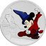 Niue Two Dollars (Fantasia) 1 OZ 999 FINE SILVER © DISNEY - FANTASIA, 1940 coin reverse
