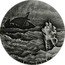 Niue Two Dollars (Jesus Walks on the Sea) JESUS WALKING ON THE SEA coin reverse