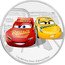 Niue Two Dollars (Lightning McQueen & Cruz Ramirez) 33 DEGREE BANK 40 DRAG CRUZ 95 1 OZ 999 FINE SILVER © DISNEY/PIXAR coin reverse