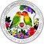 Niue Two Dollars (Lovebirds) 1 OZ 999 FINE SILVER LOVE IS PRECIOUS coin reverse