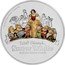 Niue Two Dollars (Snow White and the Seven Dwarfs) 1 OZ 999 FINE SILVER © DISNEY WALT DISNEY'S SNOW WHITE AND THE SEVEN DWARFS coin reverse
