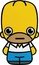Tuvalu 1 Dollar (Homer Simpson)  coin reverse