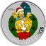Tuvalu 1 Dollar (Simpsons Season’s Greetings) ©20TV MATT GROENING P SEASON’S GREETINGS coin reverse