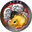 Niue 100 Dollars (Golden Rat Blessing - Year of the Rat) 金鼠聚福 GOLDEN RAT BLESSING coin reverse