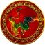 Niue 2 Dollars (Celestial Animals of Feng Shui - Yellow burning Snake) 1 OZ 999 FINE SILVER coin reverse