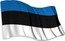 Niue 2 Dollars Flag of Estonia 2019  Prooflike  coin reverse