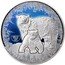 Niue 2 Dollars (Polar Bear) POLAR LIFE .999 FINE SILVER 1 OZ coin reverse