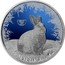 Niue 2 Dollars (Snowshoe hare) POLAR LIFE .999 FINE SILVER 1 OZ coin reverse