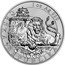 Niue 2 Dollars (Two-tailed Czech Lion) 1 OZ AG 999 ČESKÁ REPUBLIKA coin reverse