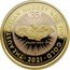 Australia 25 Dollars 35th Anniversary of the Nugget 2021 P Proof THE AUSTRALIAN NUGGET 35 GOLDEN EAGLE 1931 P 1/4 OZ FINE GOLD 2021 coin reverse