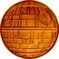 Niue 250 Dollars (Death Star) 1 OZ 9999 FINE GOLD © & TM LUCASFILM LTD. coin reverse
