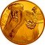 Niue 250 Dollars (Elizabeth II Albus Dumbledore) 1 OZ 9999 FINE GOLD HARRY POTTER © & TM WBEI. (S20) coin reverse